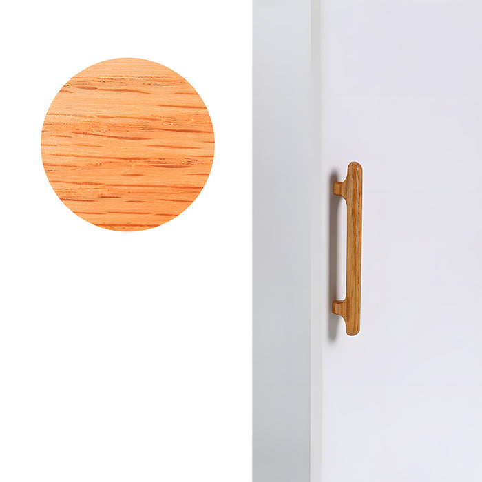Nordic Round Wood Cabinet Drawer Pulls