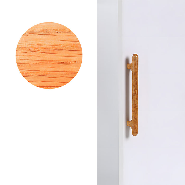 Nordic Round Wood Cabinet Drawer Pulls