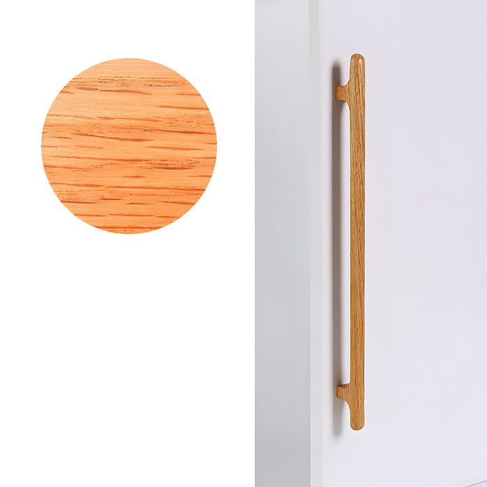 Nordic Round Wood Cabinet Drawer Pulls