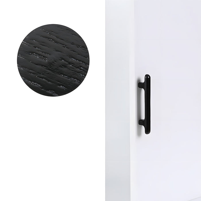 Nordic Round Wood Cabinet Drawer Pulls