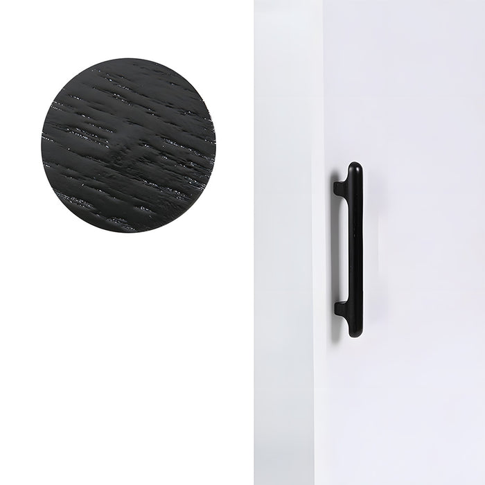 Nordic Round Wood Cabinet Drawer Pulls