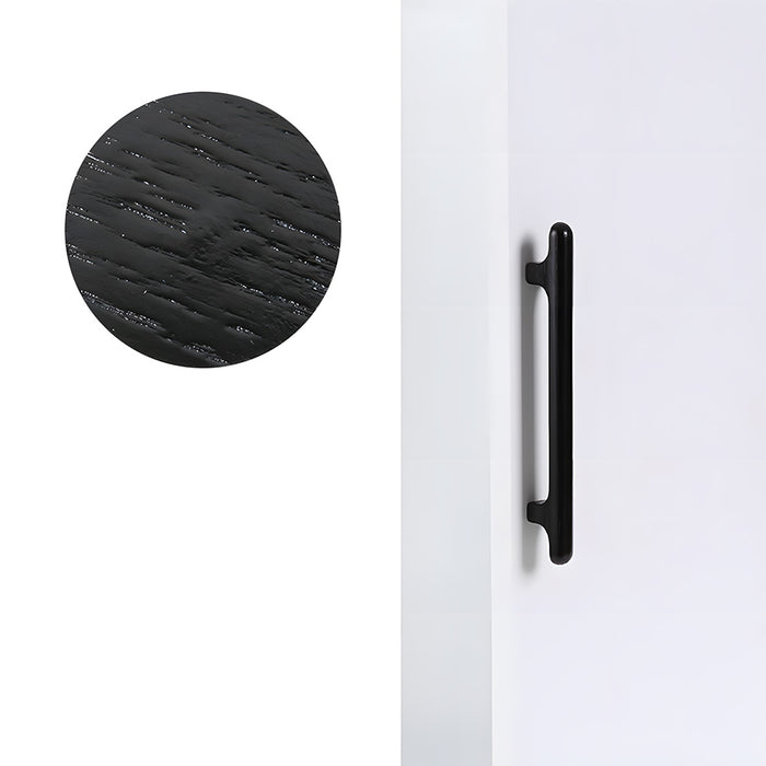 Nordic Round Wood Cabinet Drawer Pulls
