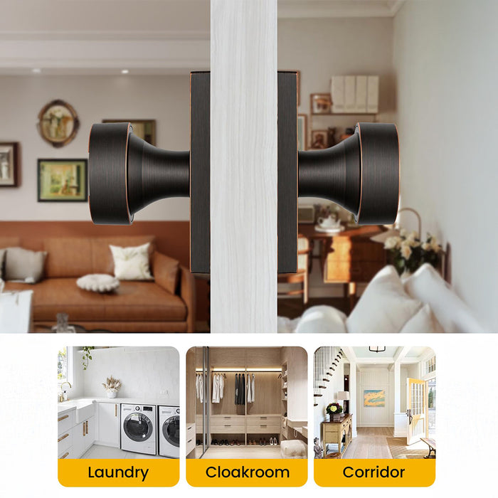 Rectangle Zinc Alloy Interior Dummy Door Knobs