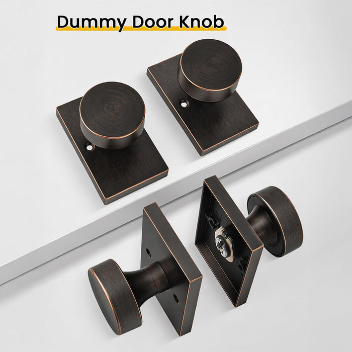 Rectangle Zinc Alloy Interior Dummy Door Knobs