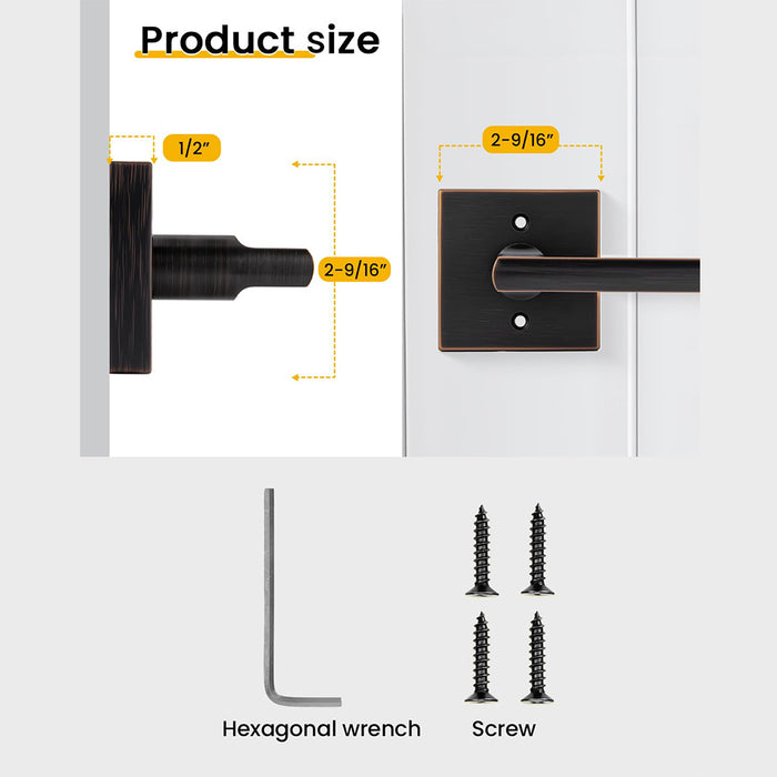 Modern Single-Sided Zinc Alloy Heavy Duty Dummy Door Lever