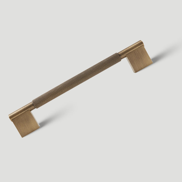 Retro Solid Knurled Brass Kitchen Cabinet Handles