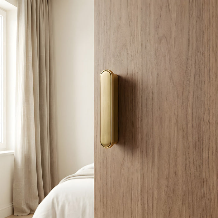 Retro Brass Kitchen Cabinet Edge Pulls