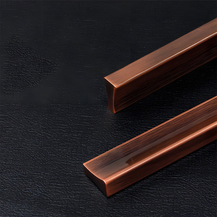 Retro Bronze Aluminum Alloy Cabinet Handles For Kitchen