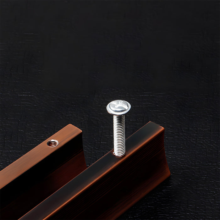 Retro Bronze Aluminum Alloy Cabinet Handles For Kitchen