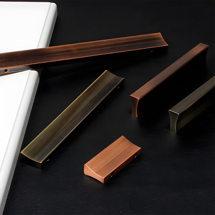 Retro Bronze Aluminum Alloy Cabinet Handles For Kitchen