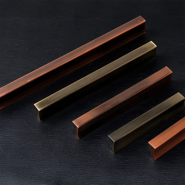 Retro Bronze Aluminum Alloy Cabinet Handles For Kitchen