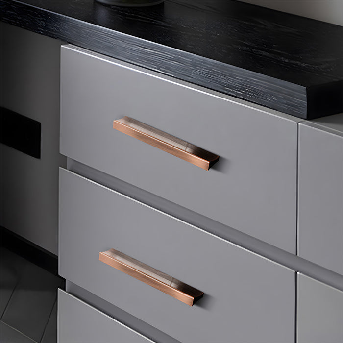 Retro Bronze Aluminum Alloy Cabinet Handles For Kitchen