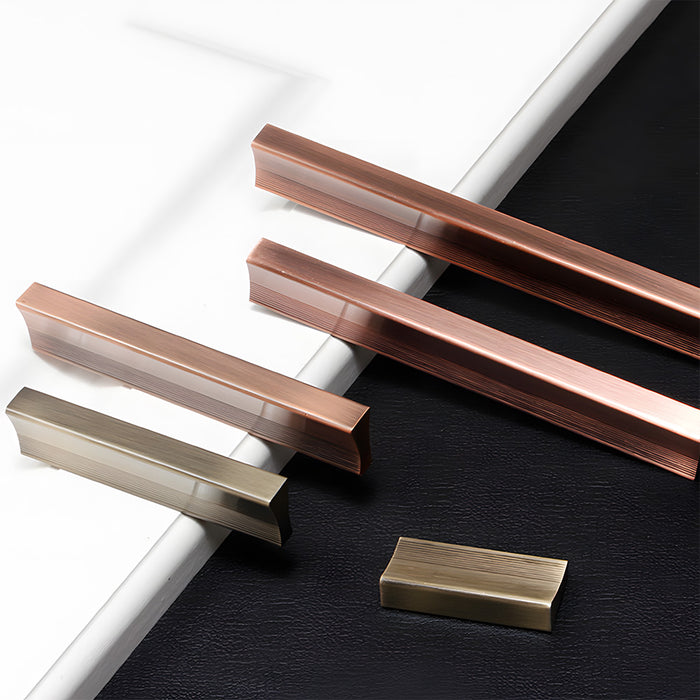 Retro Bronze Aluminum Alloy Cabinet Handles For Kitchen