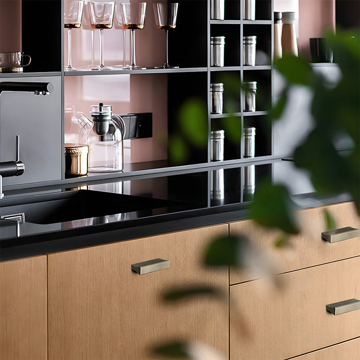 Retro Bronze Aluminum Alloy Cabinet Handles For Kitchen