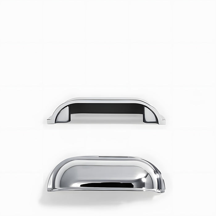 Retro Shell Solid Brass Wardrobe Drawer Cup Pulls