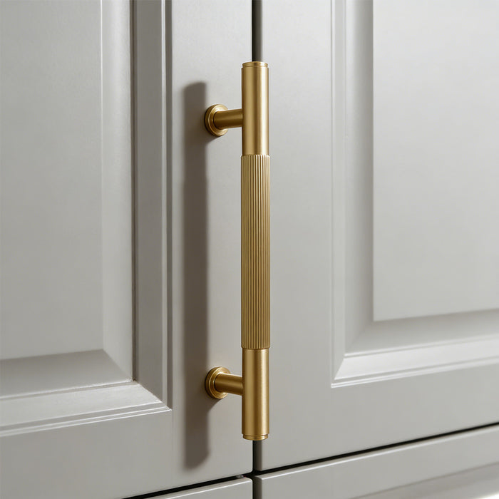 Vintage Lined Aged Bronze Brass Cabinet Pulls