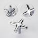 Modern Bright Silver Zinc Alloy Cabinet Pulls and Handles