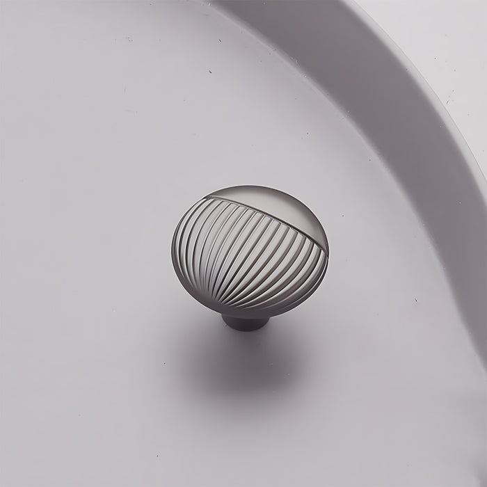 Modern Knurled Zinc Alloy Cabinet Pulls