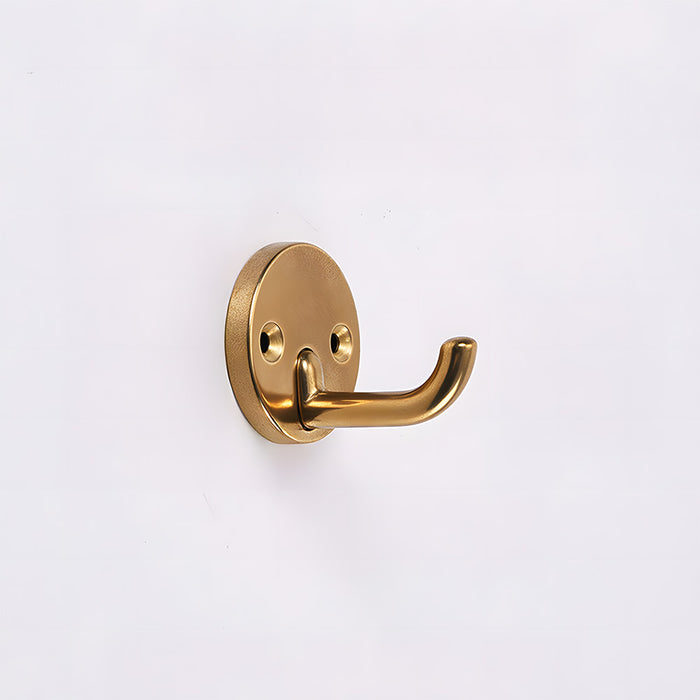 Modern Solid Brass Round Towel & Coat Hooks