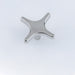 Modern Zinc Alloy Star Cross Cabinet Knobs