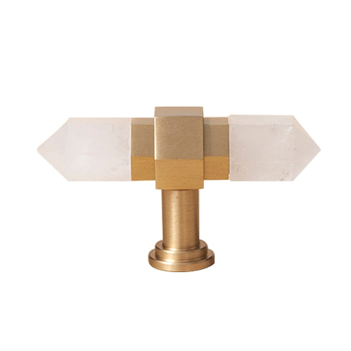 Crystal Handle Brass Cabinet Pulls for Kitchen Cupboard