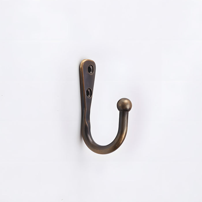 Vintage Brass Single Wall Hooks