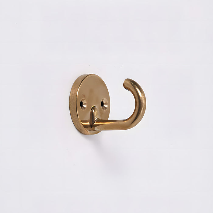 Modern Solid Brass Round Towel & Coat Hooks
