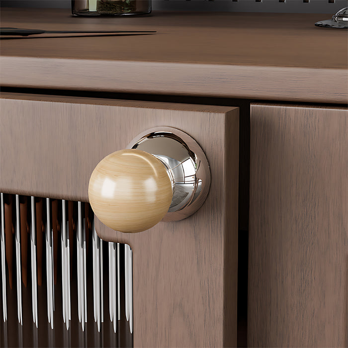 Solid Wood Suction Cup Cabinet Knob Door Hook