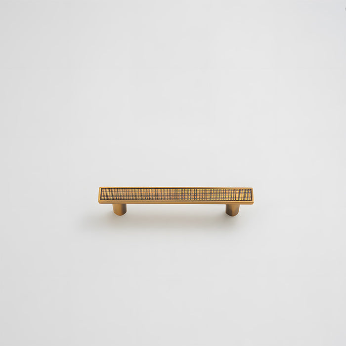 Modern Zinc Alloy Square Textured Grid Cabinet Pulls