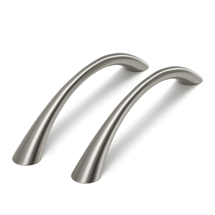 Solid Zinc Alloy Curved Cabinet Handles for Dresser Drawer