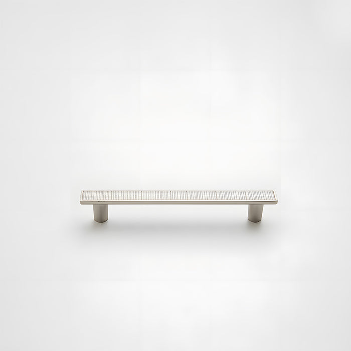 Modern Zinc Alloy Square Textured Grid Cabinet Pulls