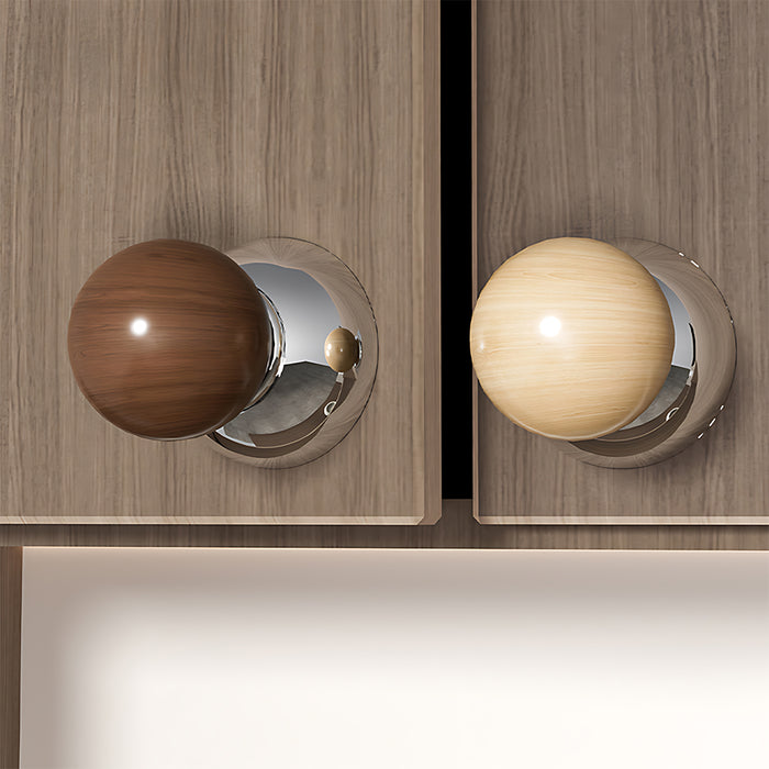 Solid Wood Suction Cup Cabinet Knob Door Hook