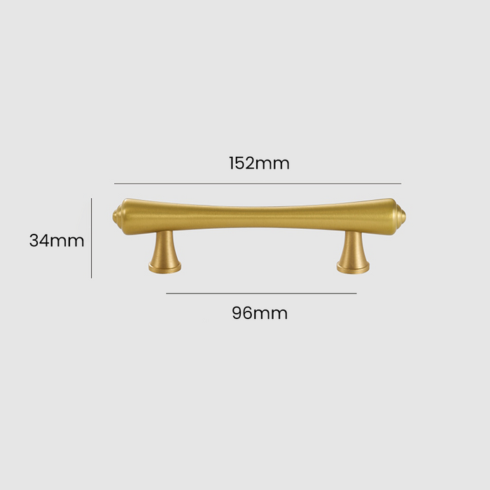 Modern Gold Matte Brushed Cabinet Spindle Handle