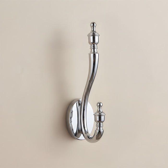 Vintage Brass Wall Mounted Coat Hooks
