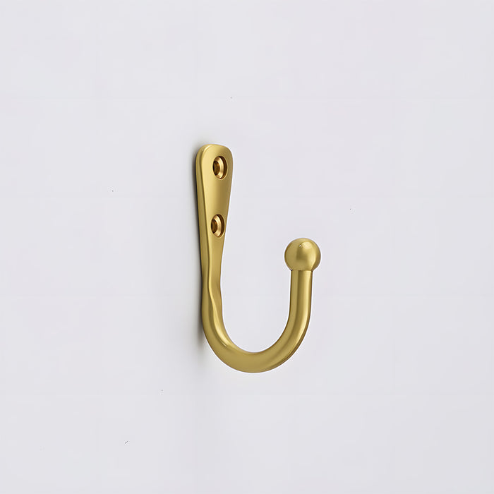 Vintage Brass Single Wall Hooks