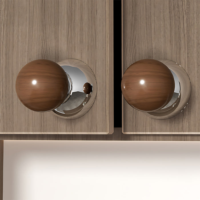 Solid Wood Suction Cup Cabinet Knob Door Hook