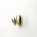Modern Solid Brass Sculptural Pebble Coat & Towel Hooks