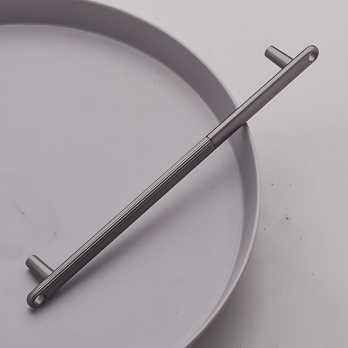 Modern Knurled Zinc Alloy Cabinet Pulls