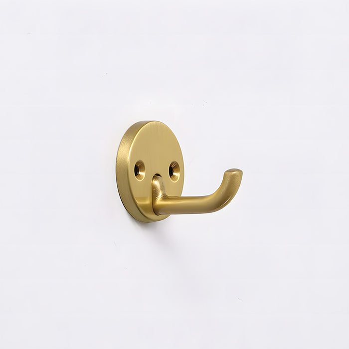 Modern Solid Brass Round Towel & Coat Hooks