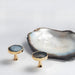 Decorative Natural Shell Cabinet Knobs with Solid Zinc Alloy Base