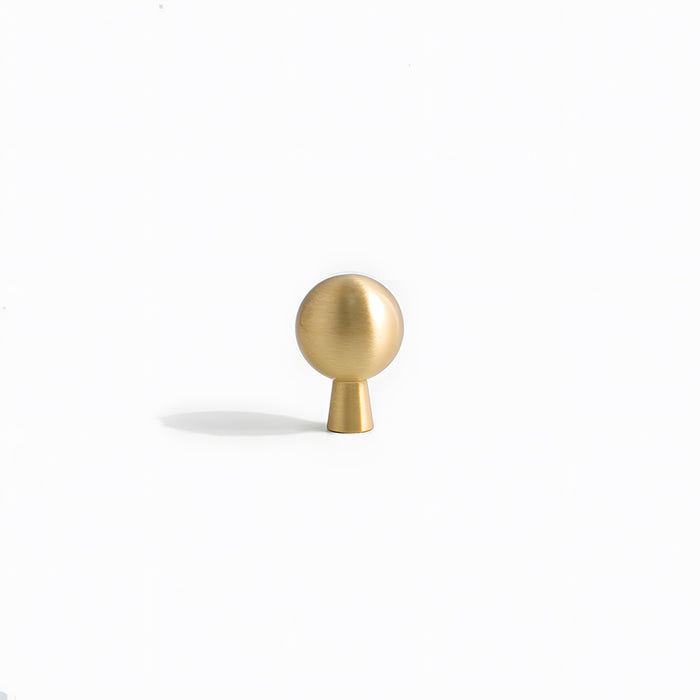 Vintage Spherical Brass Cabinet Handles