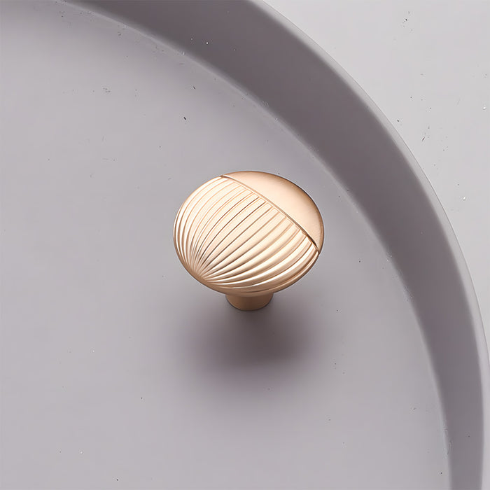 Modern Knurled Zinc Alloy Cabinet Pulls