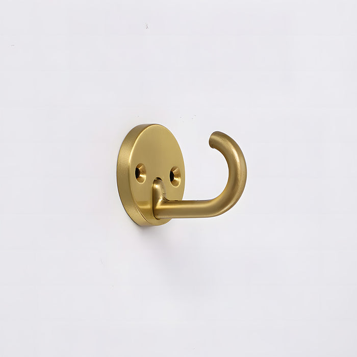 Modern Solid Brass Round Towel & Coat Hooks