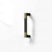 Square Textured Gold & Black Drawer Handles