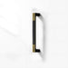 Square Textured Gold & Black Drawer Handles
