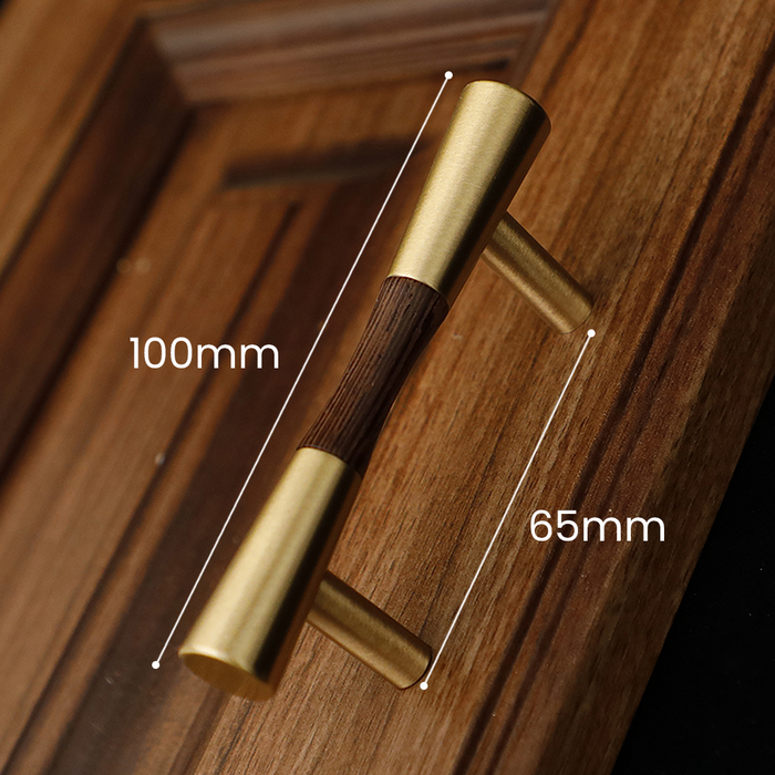 Classical Pure Copper Wood Cabinet Handles