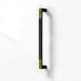 Square Textured Gold & Black Drawer Handles
