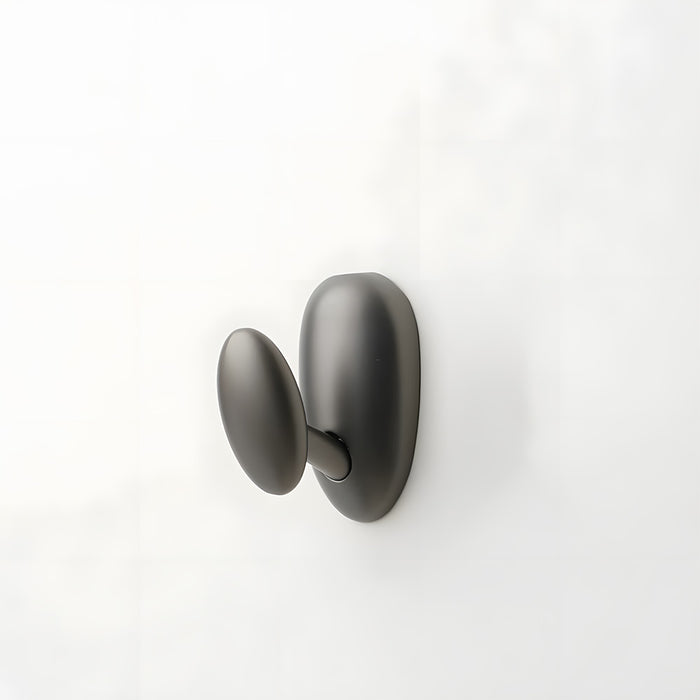 Modern Solid Brass Sculptural Pebble Coat & Towel Hooks