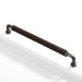 Modern Woven Leather Cabinet Pulls with Curved Zinc Alloy Base