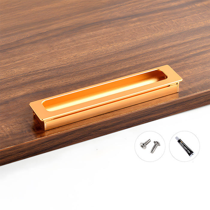 Vintage Invisible Recessed Finger Pull Cabinet Handles